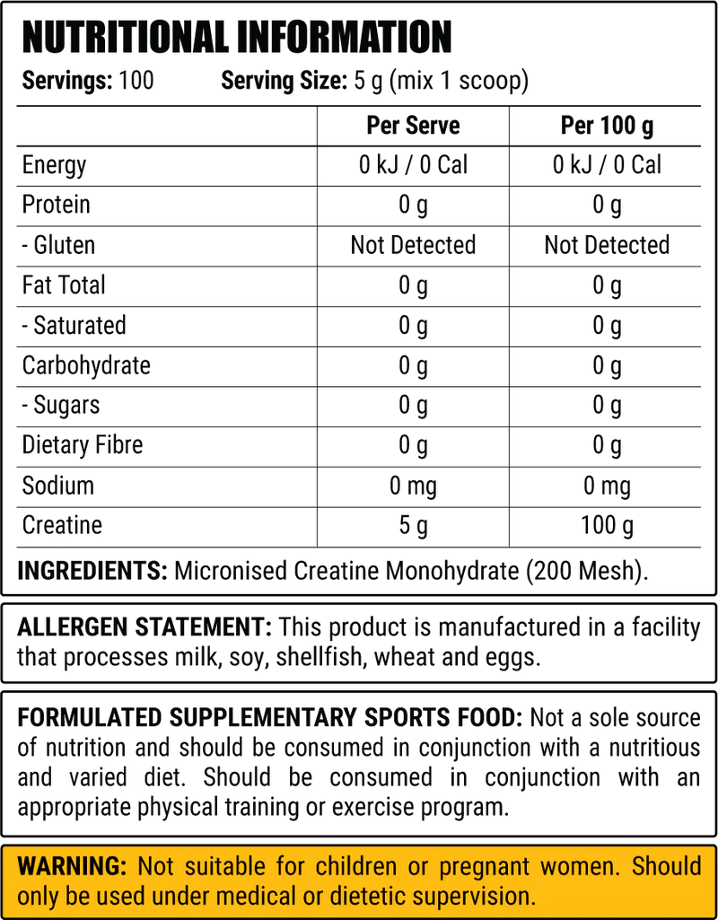 Faction Labs Creatine - 30/100 Serves