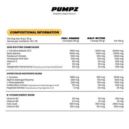 Zombie Labs Pumpz 10 Serve