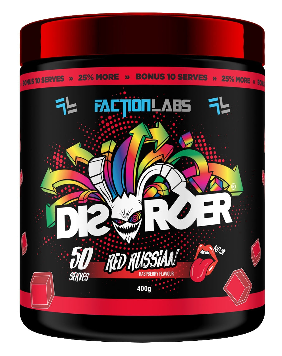 FACTION LABS - DISORDER PRE-WORKOUT 50 SERVE