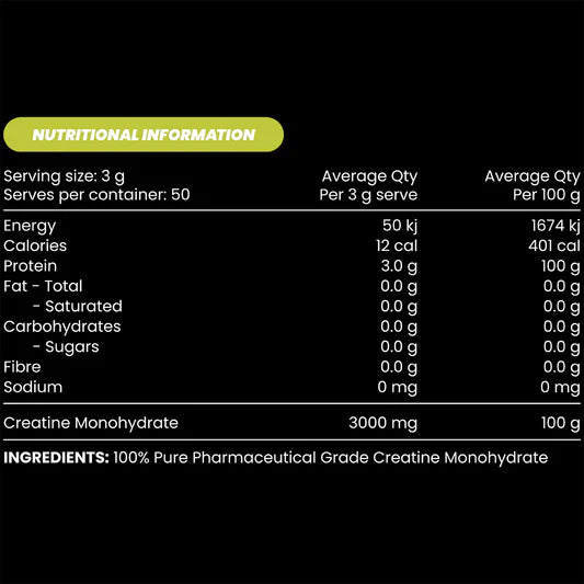 Creatine Monohydrate 150g - by Zombie Labs