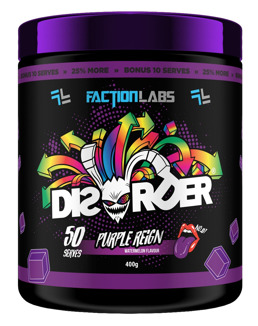 FACTION LABS - DISORDER PRE-WORKOUT 50 SERVE